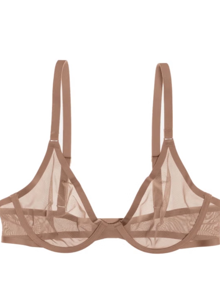Cuup Wired Bra The Plunge - Mesh 34f (34ddd) Taupe